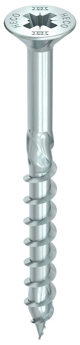 HECO-TOPIX-plus 4,5 x 50, Senkkopf, Pozi-Drive, PZD-2, Teilgewinde, A3K, 200 Stück