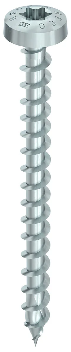 HECO-TOPIX-plus 6 x 50, Rundkopf, T-Drive, T-30, variables Vollgewinde, A3K, 200 Stück