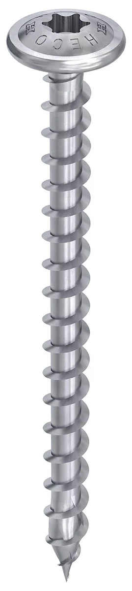 HECO-TOPIX-plus 6 x 60, Pfostenschraube, T-Drive, T-30, variables Vollgewinde, HP-beschichtet, 100 Stück