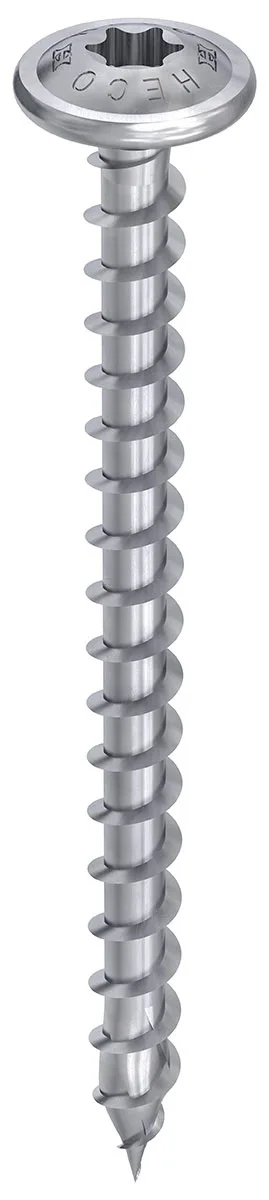 HECO-TOPIX-plus 8 x 40, Pfostenschraube, T-Drive, T-40, Vollgewinde, HP-beschichtet, 100 Stück