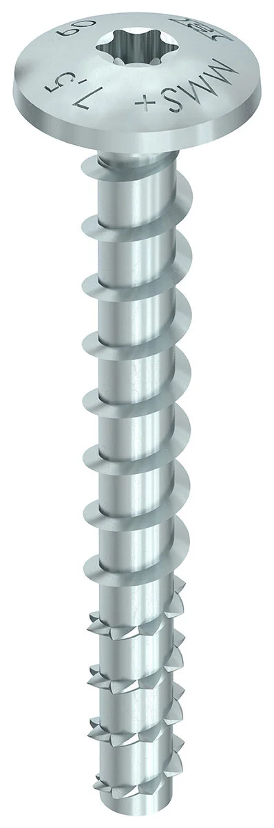 MULTI-MONTI-plus MS 7,5 x 45, Montageschienenanker, T-30, A2K, 100 Stück