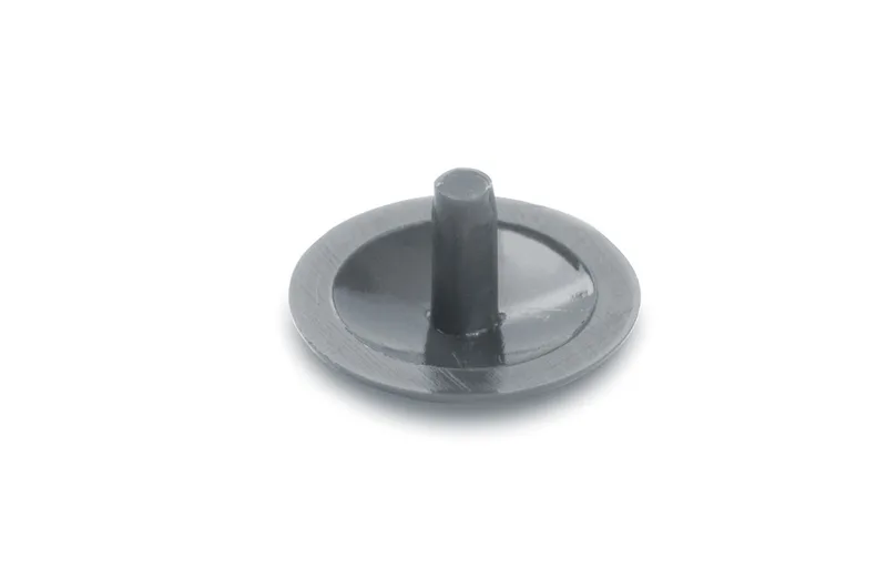 Zierkappen, Zapfen Ø2,4mm, Ø12mm, RAL7001, silbergrau, 500 St.