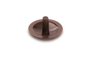 Zierkappen, Zapfen Ø2,4mm, Ø12mm, RAL8011, nussbraun, 500 St.