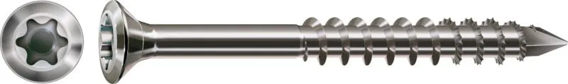 Fassadenschraube Edelstahl A2, extra kleiner Kopf, 4.5mm, x 70 mm, 100 Stk. - Profi Kleinverpackung