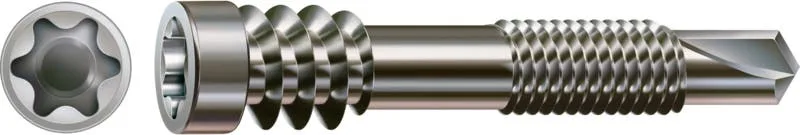 Terrassenschraube Edelstahl A2, 5mm, x 44 mm, 100 Stk. - Profi Kleinverpackung