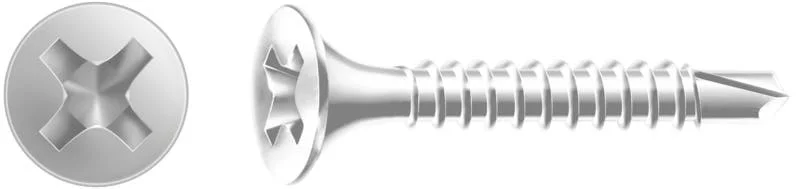 Trockenbauschraube GIX-D für verstärktes Metall verzinkt, 3.5mm, x 40 mm, 1000 Stk. - Profi Box