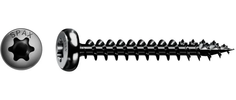 Universalschraube schwarz BLAX, 3.5mm, x 12 mm, 200 Stk. - Profi Kleinverpackung