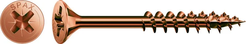 Universalschraube Brüniert, 4mm, x 50 mm, 500 Stk. - Profi Box