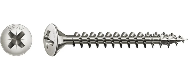 Universalschraube Vernickelt, 4mm, x 35 mm, 1000 Stk. - Profi Box