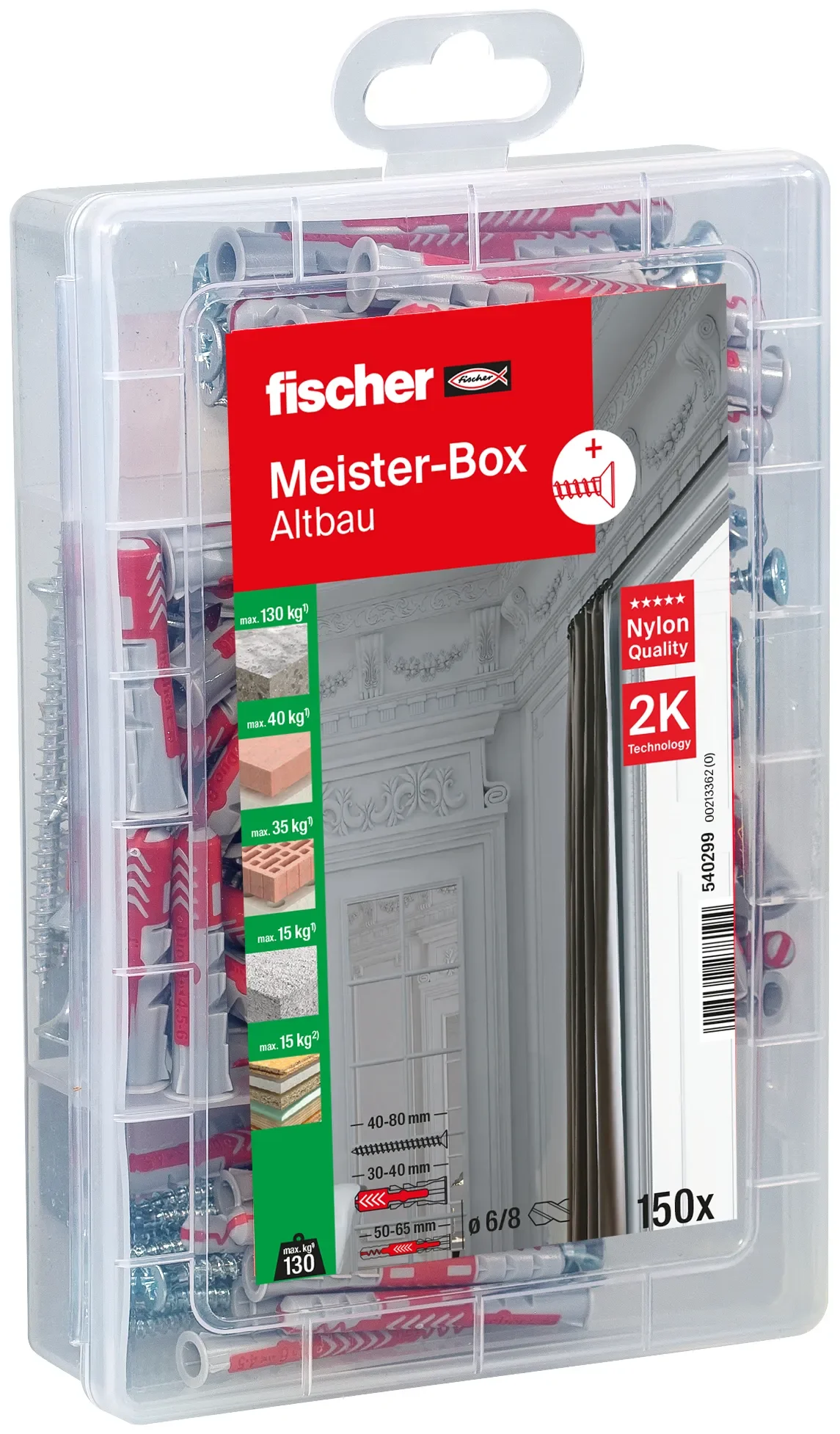 Meister-Box Altbau + Schrauben (150 Teile)