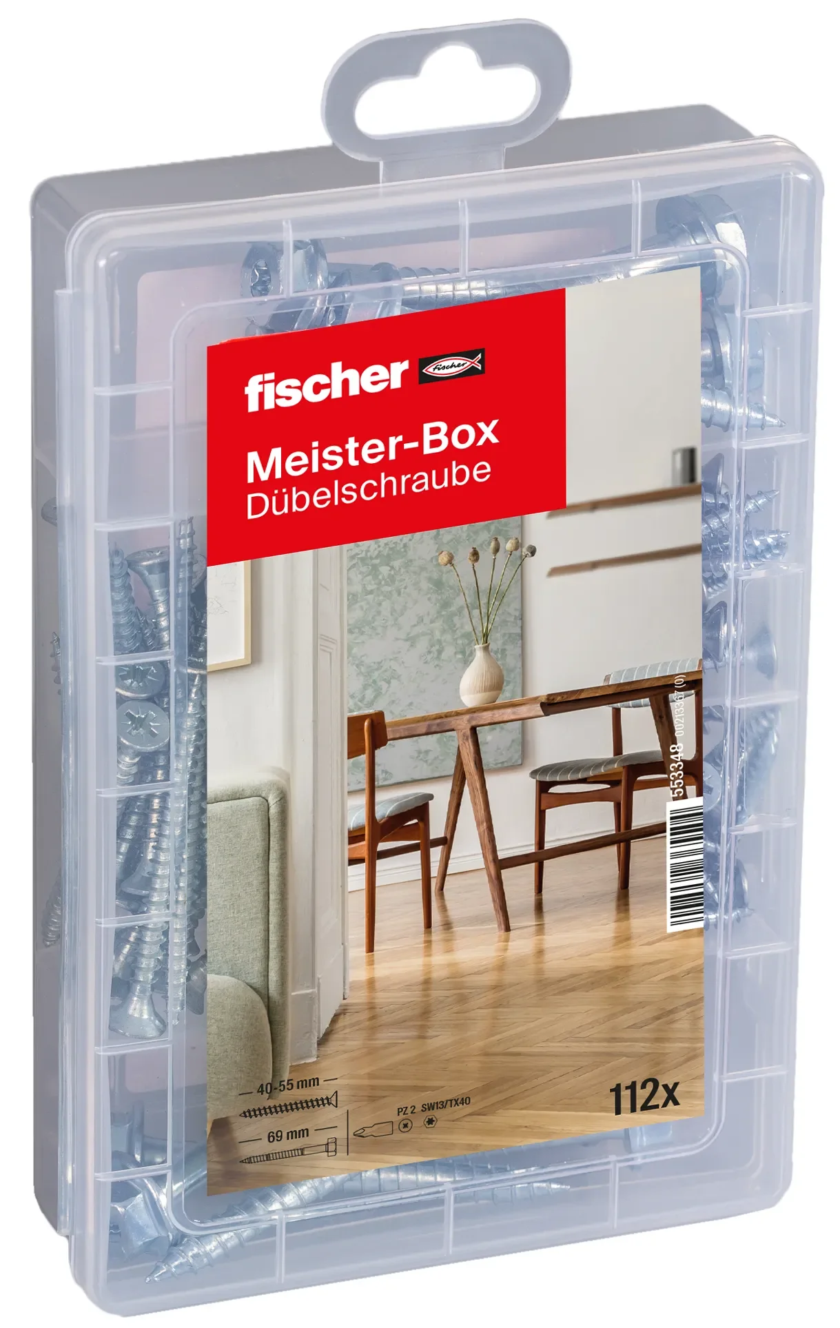 Meister-Box Dübelschrauben (112 Teile)
