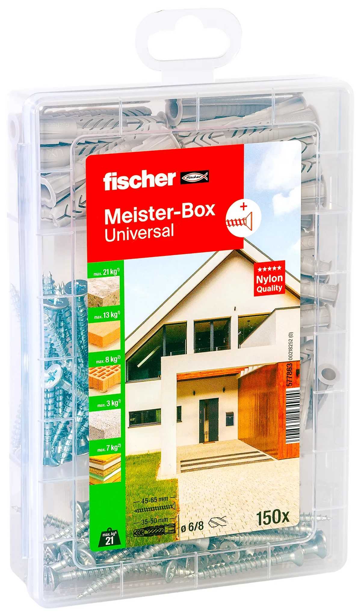 Meister-Box Universal + Schrauben (150 Teile)