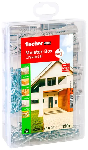 Meister-Box Universal + Schrauben (150 Teile)