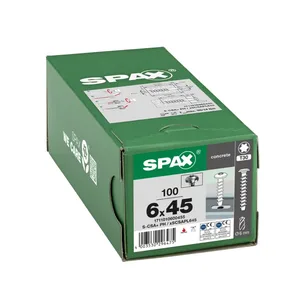 Betonschraube Panhead, 6mm, x 45 mm, 100 Stk. - Profi Box