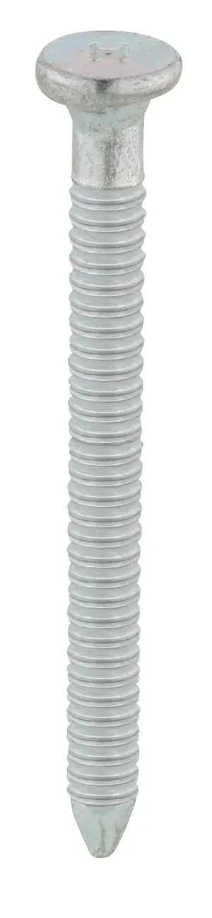 SPAX Rillennagel, 4,0 x 50 mm, 250 Stück, Flachkopf mit konischem Ansatz, Ringgewinde, Pyramidenspitze, galvanisch verzinkt - SXCN450