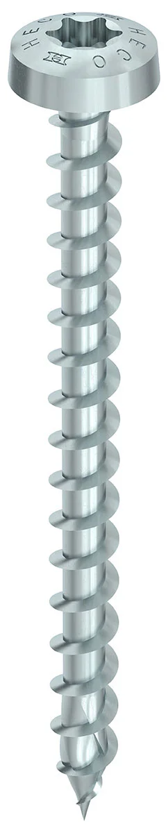 HECO-TOPIX-plus 4 x 40, Rundkopf, T-Drive, T-20, variables Vollgewinde, A3K, 500 Stück