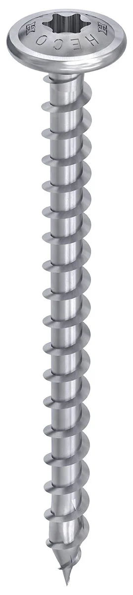 HECO-TOPIX-plus 8 x 60, Pfostenschraube, T-Drive, T-40, Vollgewinde, HP-beschichtet, 100 Stück