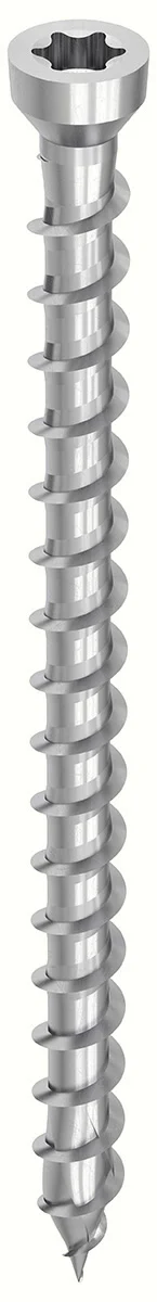 HECO-TOPIX-plus A2 3,5 x 40, Dielenschraube, Zylinderkopf, T-Drive, T-10, variables Vollgewinde, 200 Stück