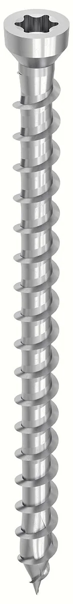 HECO-TOPIX-plus A2 3,5 x 40, Dielenschraube, Zylinderkopf, T-Drive, T-10, variables Vollgewinde, 200 Stück