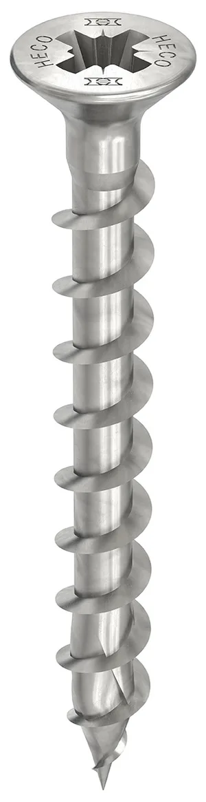 HECO-TOPIX-plus A2 4,5 x 40, Beschlagschraube, Pozi-Drive, PZD-2, Vollgewinde, 500 Stück