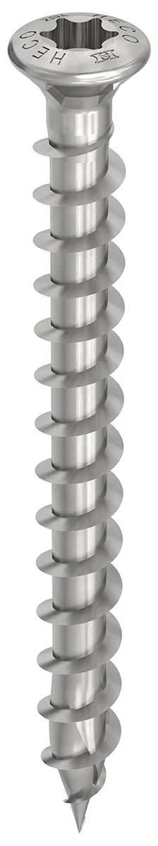 HECO-TOPIX-plus A2 4,5 x 50, Fassadenschraube, HECO-Drive, HD-20, variables Vollgewinde, 200 Stück