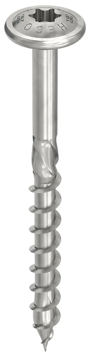 HECO-TOPIX-plus A2 8 x 160, Tellerkopf, T-Drive, T-40, Teilgewinde, 50 Stück