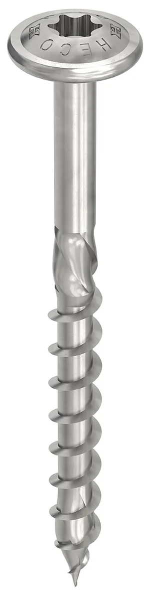 HECO-TOPIX-plus A2 8 x 160, Tellerkopf, T-Drive, T-40, Teilgewinde, 50 Stück