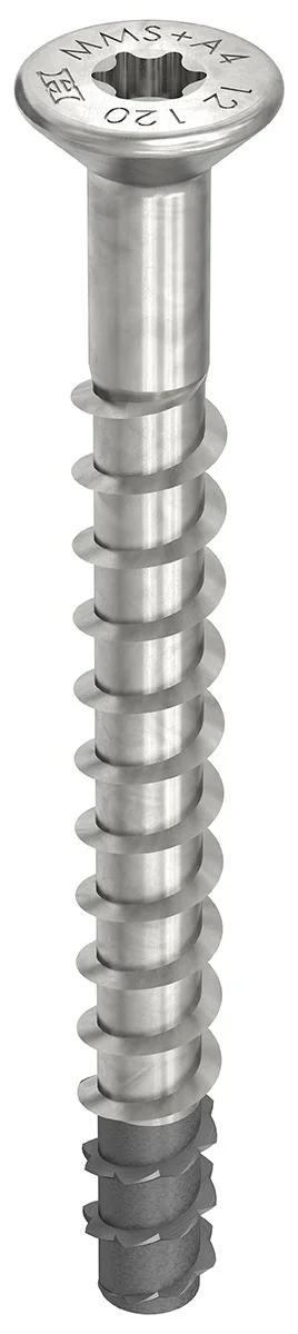 MULTI-MONTI-plus F A4 7,5 x 75, Senkkopf, T-30, blank, 50 Stück