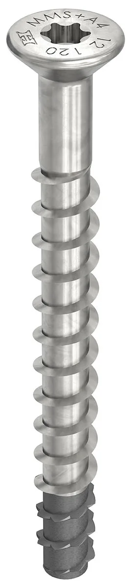 MULTI-MONTI-plus F A4 7,5 x 75, Senkkopf, T-30, blank, 50 Stück