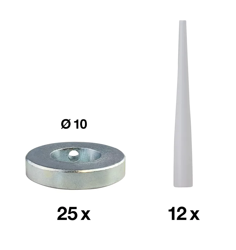 MULTI-MONTI-plus Verfüllscheiben-Set Ø 10 mm
