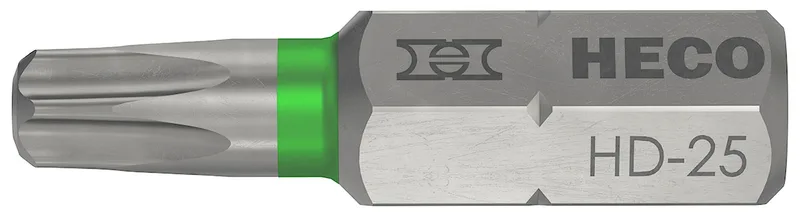 Bits, HECO-Drive, HD-25, grün, 2 St.