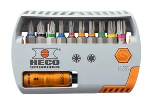 HECO-Bit-Selector, HECO- und Pozi-Drive, 11-tlg.